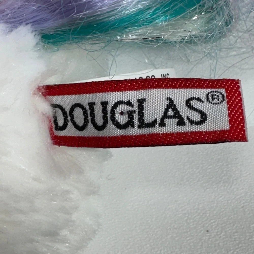 Douglas‎ Caticorn White Cat Unicorn Plush Sparkle Horn Teal Purple Tail 640